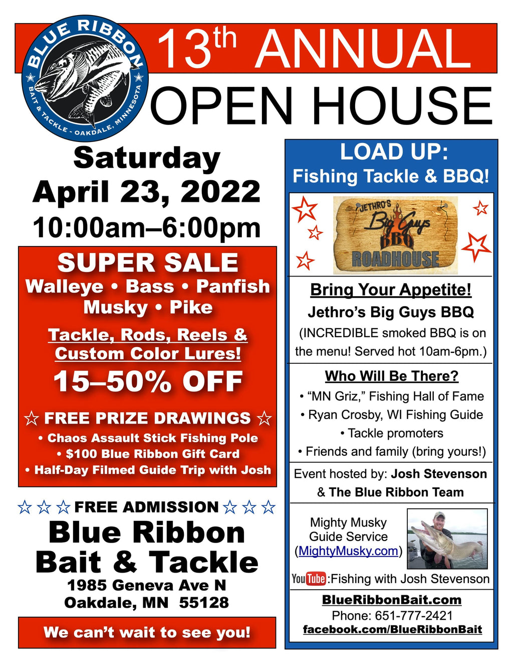 Blue Ribbon Open House: April 23, 2022