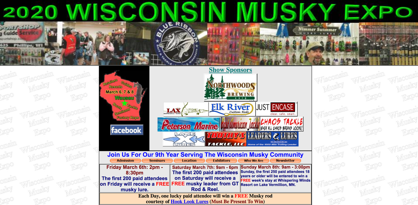 2020 Wisconsin Musky Expo in Wausau: March 6-8
