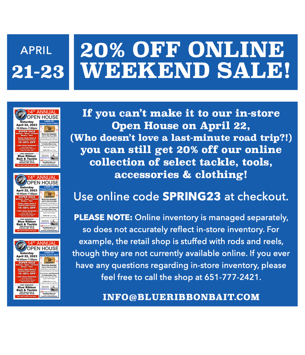 "Open House" Sale for Online Customers