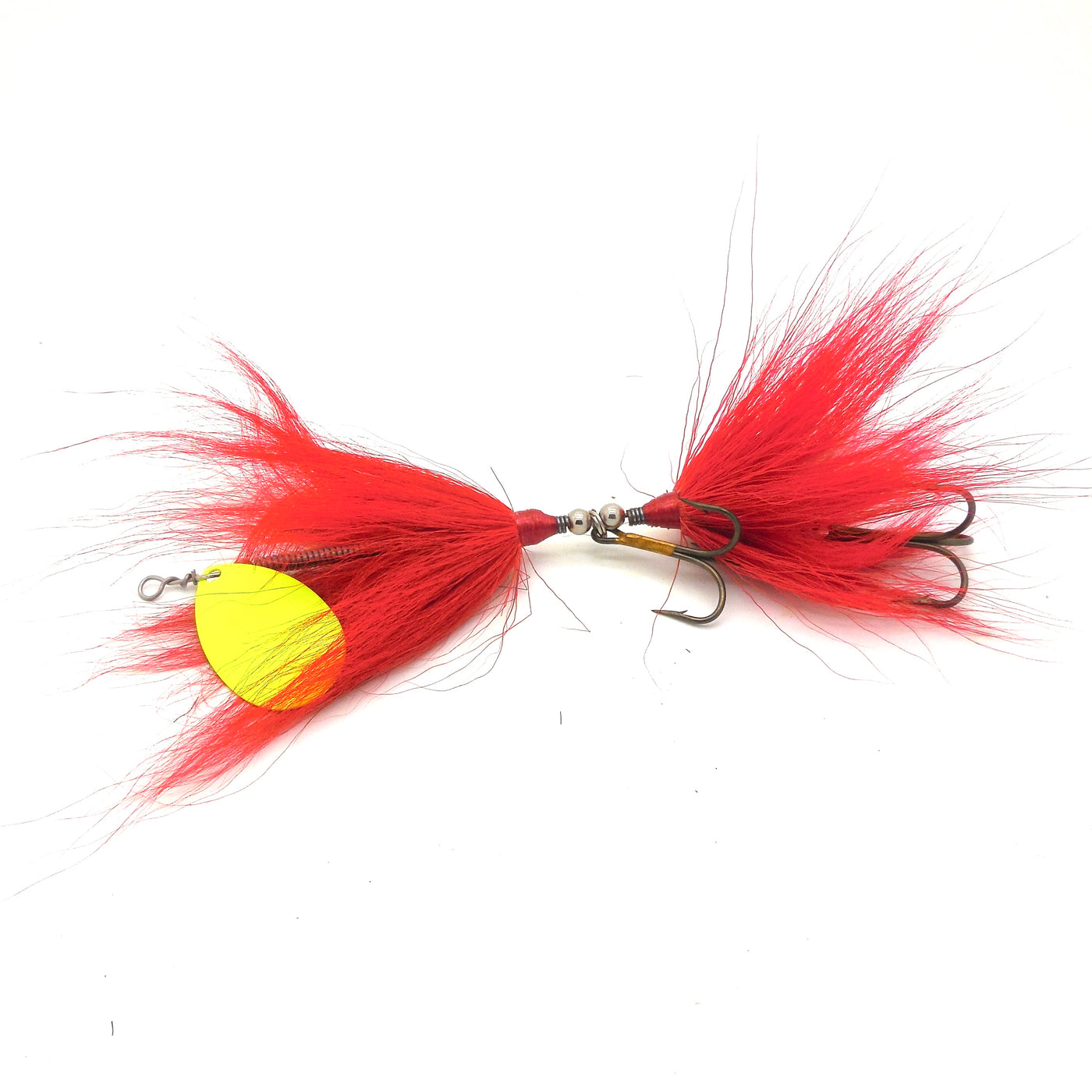 Hand Tied Crappie Jigs red and White Quantity 3 Jigs Multiple Weights -   Canada