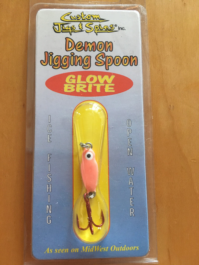 Custom Jigs & Spins | Demon Jigging Spoon Glow Brite -  - Custom Jigs & Spins - Blue Ribbon Bait & Tackle