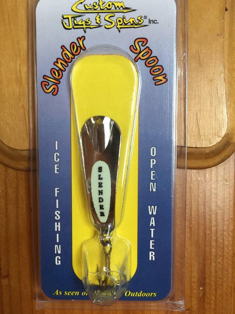 Custom Jigs & Spins | Slender Spoon -  - Custom Jigs & Spoons - Blue Ribbon Bait & Tackle