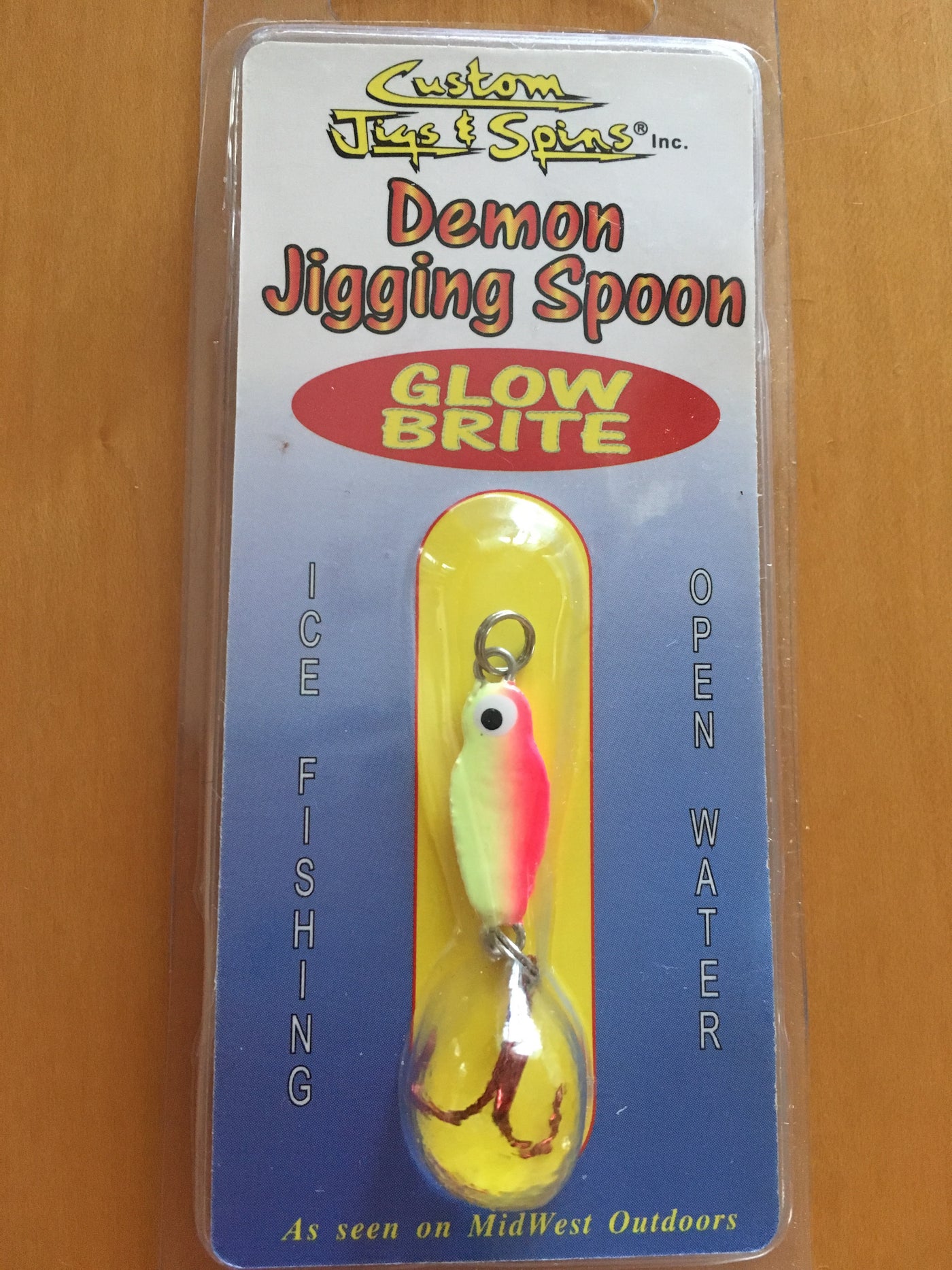 Custom Jigs & Spins  Demon Jigging Spoon Glow Brite – Blue Ribbon Bait &  Tackle